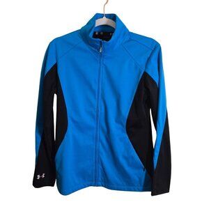 Under Armour Men's Loose Fit Full-Zip Jacket Size S Blue & Black Polyester